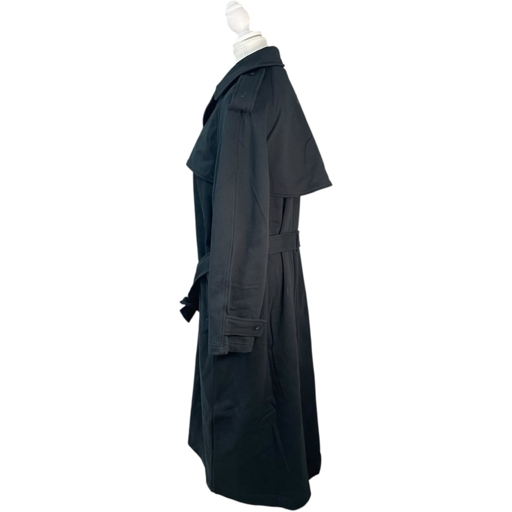 SKIMS Oversized Boyfriend Fleece Trench Coat Black - Picture 2 of 13